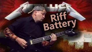 Играем как на альбоме рифф Battery - Metallica! Подробный разбор!