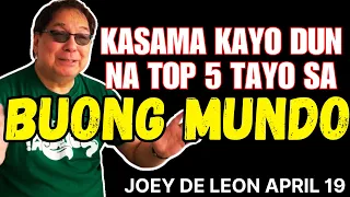 JOEY DE LEON NAGSALITA NA SA MGA TAONG NAIS MAGPABAGSAK SA KANILA