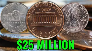 DO YOU HAVE THESE TOP 15 ULTRA RARE VALUABLE PENNIES, QUARTER AND NICKLES WORTH A LOT OF MONEY!!