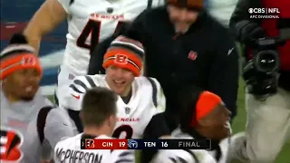 A ROOKIE KICKER WINS IT FOR THE BENGALS!!!!! 🅿️