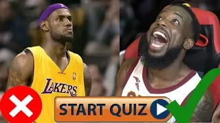 Are You A Lebron James Bandwagon Test/Quiz FAIL OR PASS Part 2! HARDEST LEBRON JAMES QUIZ EVER!