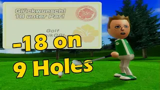 Wii Sports Resort Golf (9 Holes) | Classic [-18] *Score and All Stamps World Record*