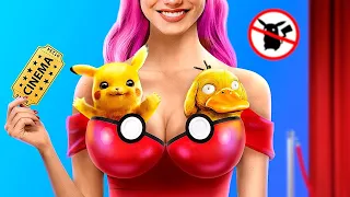 Cum să Strecori un Pokemon la Cinema! Pokemon în Viața Reală!