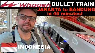 The WHOOSH Bullet Train from Jakarta to Bandung, West Java