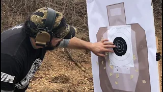 How to shoot a B8 bullseye at 25 yards with Green Ops