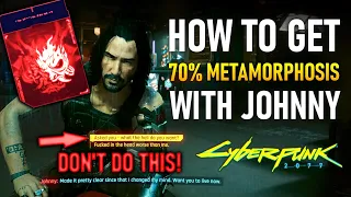 Cyberpunk 2077 V1.63 ONLY: Getting 70% Affinity with Johnny Silverhand