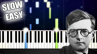 Shostakovich - The Second Waltz - SLOW EASY Piano Tutorial by PlutaX