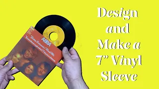 DIY: design and make a 7" Vinyl Jacket/Card Sleeve + templates included