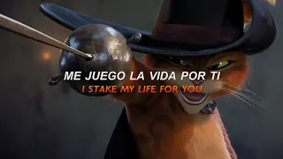 "Me juego la vida por ti" frase que representa al Gato con Botas // Chayanne - Torero (Letra/Lyrics)