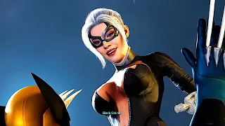 Black Cat Gets On Top Of Wolverine Spider Man Pc Mod