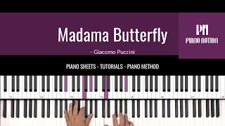 Madame Butterfly Theme - Un bel dì vedremo (Sheet Music - Piano Solo Tutorial - Piano Method Book 5)