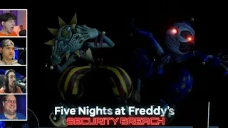 РЕАКЦИЯ ЛЕЦПЛЕЙЩИКОВ НА ПРЕВРАЩЕНИЕ АНИМАТРОНИКА СОЛНЦА В ЛУНУ!!! FNAF 9: Security Breach!!!!