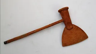 restoring an old kitchen axe