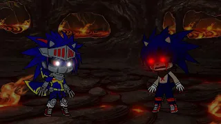 Sonic And His Friends Reacts To Mecha Sonic Vs Sonic.exe