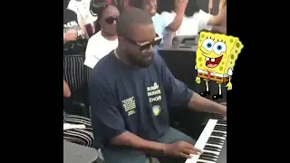 Kayne West visits Bikini Bottom spongebob