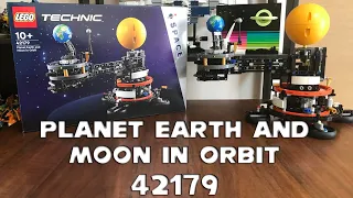 Planet Earth and Moon in Orbit - 42179