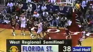 03/26/1992 NCAA West Regional Semifinal:  #3 Florida State Seminoles vs.  #2 Indiana Hoosiers