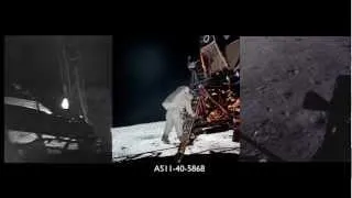 Apollo 11 Moonwalk Part 1 of 4