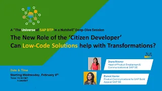 The New Role of the 'Citizen Developer' - Can Low-Code Solutions help with Transformations?
