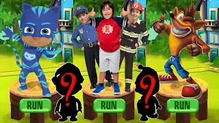 Tag with Ryan PJ Masks Catboy vs Crash Bandicoot: On the Run - All Characters Unlocked All Costumes