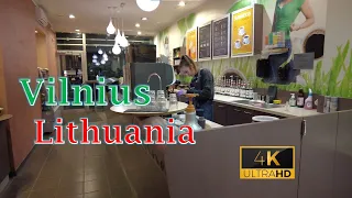 Vilnius Lithuania 4K walk 2023, Beatiful old town district / Užupis