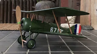 Free Flight 2023 Guillow's Thomas Morse s4c Scout by Rubber Powered