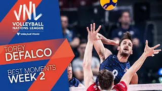 USA's 🇺🇸 TJ Defalco best moments in Men's VNL Week 2 | VNL 2022