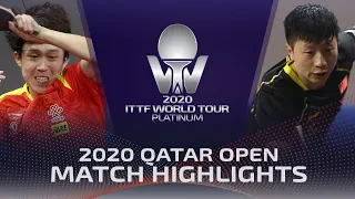 Wang Chuqin vs Ma Long | 2020 ITTF Qatar Open Highlights (R16)