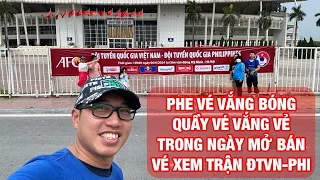 Sân Mỹ Đình trong ngày mở bán vé truyền thống: Vé còn nhiều, phe vé vắng bóng, bắt gặp xe chở ĐTVN