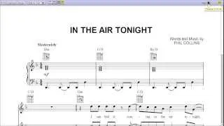 "In the Air Tonight" by Phil Collins - Piano Sheet Music (Teaser)