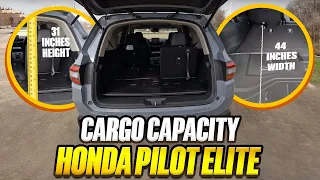 2023 Honda Pilot Elite - True Cargo Capacity Given In Inches