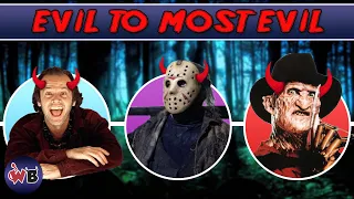 Slasher Movie Villains: Evil to Most Evil 🔪