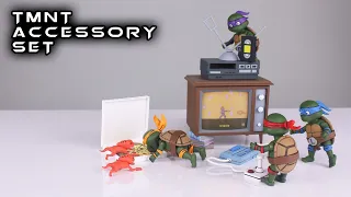 NECA BABY TURTLE ACCESSORY SET TMNT Action Figure Review