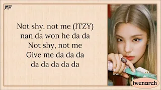 Itzy (있지) - Not Shy (Karaoke)