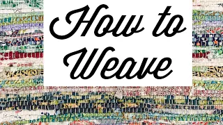 Rag weaving - rigid heddle loom- learn to weave- quilting scraps