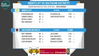 Nightcliff A Grade v Southern Districts A Grade