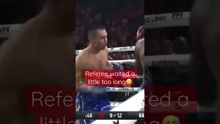 Referee letting Tim Tszyu destroy Tony Harrison