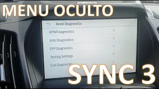 Cómo entrar al "Test Mode" - Menu oculto APIM SYNC 3 - Ford Escape Kuga 2014