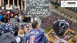 Thousands attend anti-vax protests across Australia