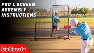 GoSports 7 ft x 7 ft PRO Baseball & Softball L Screen Assembly Instructions