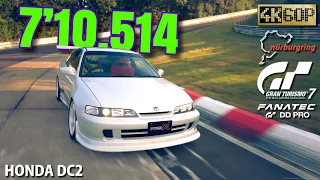 GT7【HONDA Integra Type R DC2】Fanatec GT DD Pro Nürburgring Nordschleife Gran Turismo 7【PS5 4K60P】