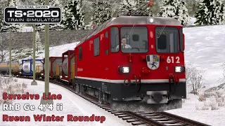 Train Simulator 2020 - Surselva Line - RhB Ge 4/4 ii - Rueun Winter Roundup