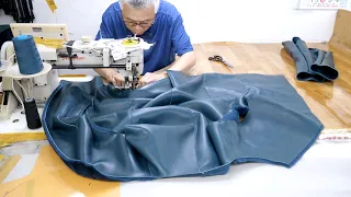 A sheepskin jacket with 40 years of history. Korean leather artisans breathe life into sheepskin