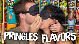 BLIND WEIRD PRINGLES FLAVORS TASTE TEST (Cheat Day)