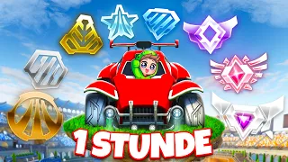 In 1 STUNDE den HÖCHSTEN RANG in ROCKET LEAGUE erreichen!? 😱🔥