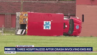 Five arrested, one hospitalized Melvindale shooting, EMS vehicle rolls over in Detroit, the weather