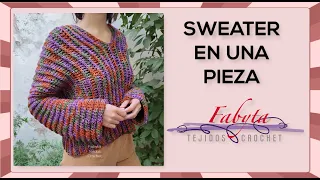 Sweater en una pieza en crochet