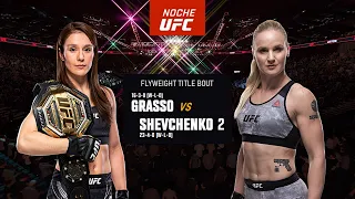 NOCHE UFC: Alexa Grasso vs Valentina Shevchenko 2 | Full Fight - Flyweight Championship