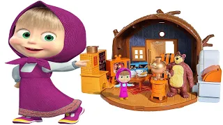 MASHA AND THE BEAR: Unboxing of the Bear House Playset (Toys Review)