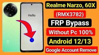 Realme Narzo 60x Frp Bypass | All Realme Devices Android 12 / 13 Frp Bypass (without pc)